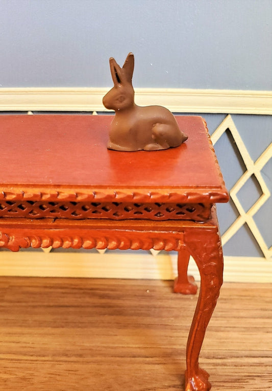 Dollhouse Miniature "Chocolate" Easter Bunny Rabbit 1:12 Scale 3/4" tall - Miniature Crush