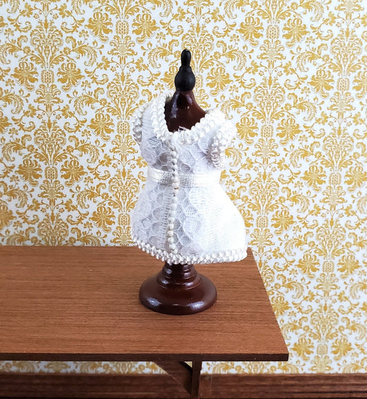 Dollhouse Miniature Corset on Mannequin Bust 1/12 Scale Victorian Decor - Miniature Crush