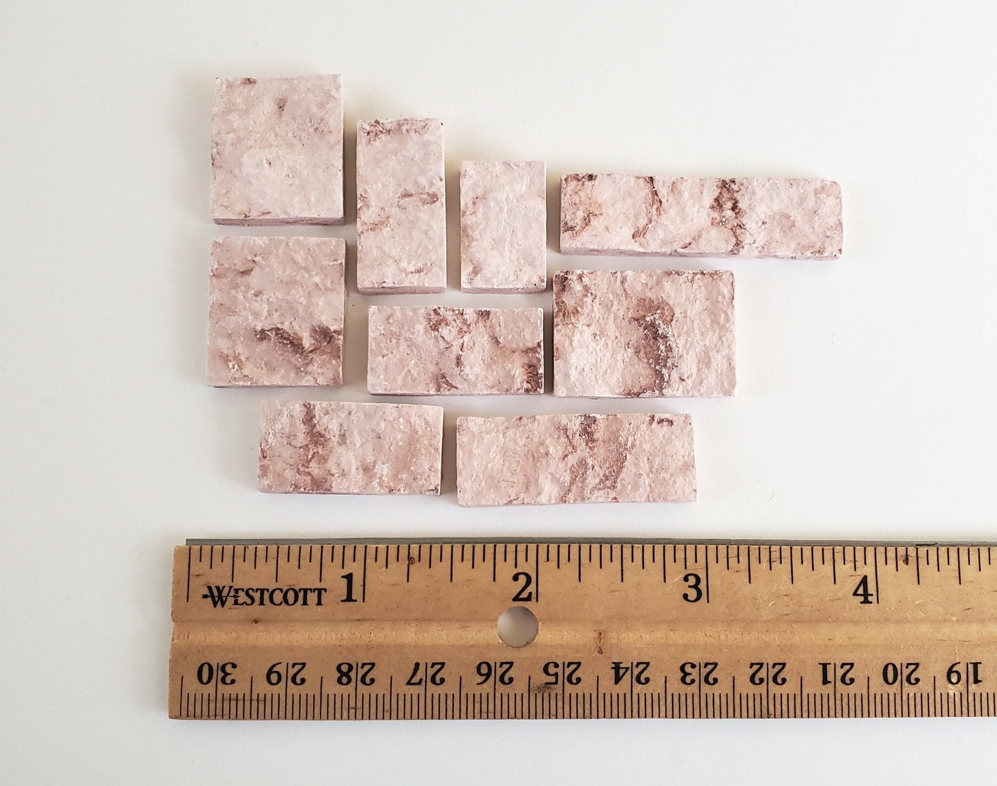 Dollhouse Miniature Cut Stone Brown by Andi Mini Brick & Stone 1:12 Scale 72 sq in AM0724 - Miniature Crush