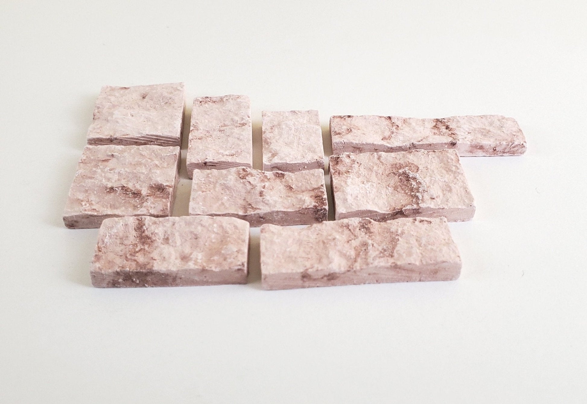 Dollhouse Miniature Cut Stone Brown by Andi Mini Brick & Stone 1:12 Scale 72 sq in AM0724 - Miniature Crush
