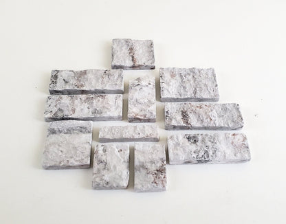 Dollhouse Miniature Cut Stone Gray Blend by Andi Mini Brick & Stone 1:12 Scale 72 sq in AM0800 - Miniature Crush