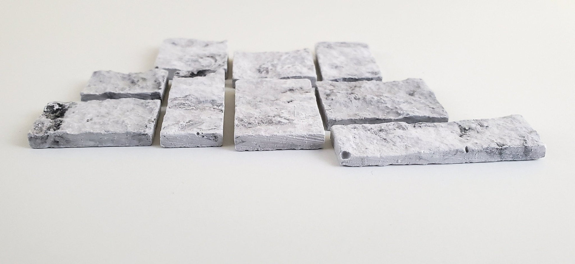 Dollhouse Miniature Cut Stone Gray by Andi Mini Brick & Stone 1:12 Scale 72 sq in AM0725 - Miniature Crush