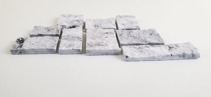 Dollhouse Miniature Cut Stone Gray by Andi Mini Brick & Stone 1:12 Scale 72 sq in AM0725 - Miniature Crush