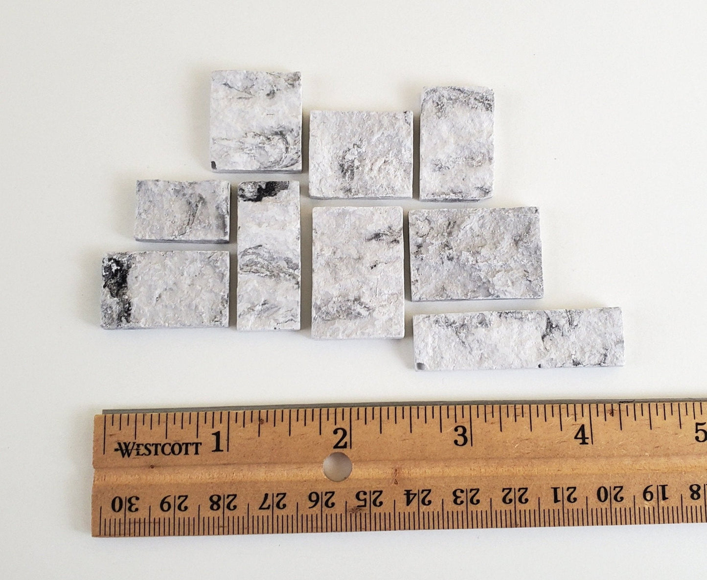 Dollhouse Miniature Cut Stone Gray by Andi Mini Brick & Stone 1:12 Scale 72 sq in AM0725 - Miniature Crush
