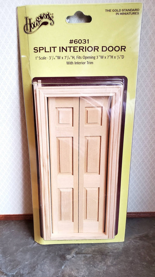 Dollhouse Miniature Door Interior Split 1:12 Scale by Houseworks - Miniature Crush