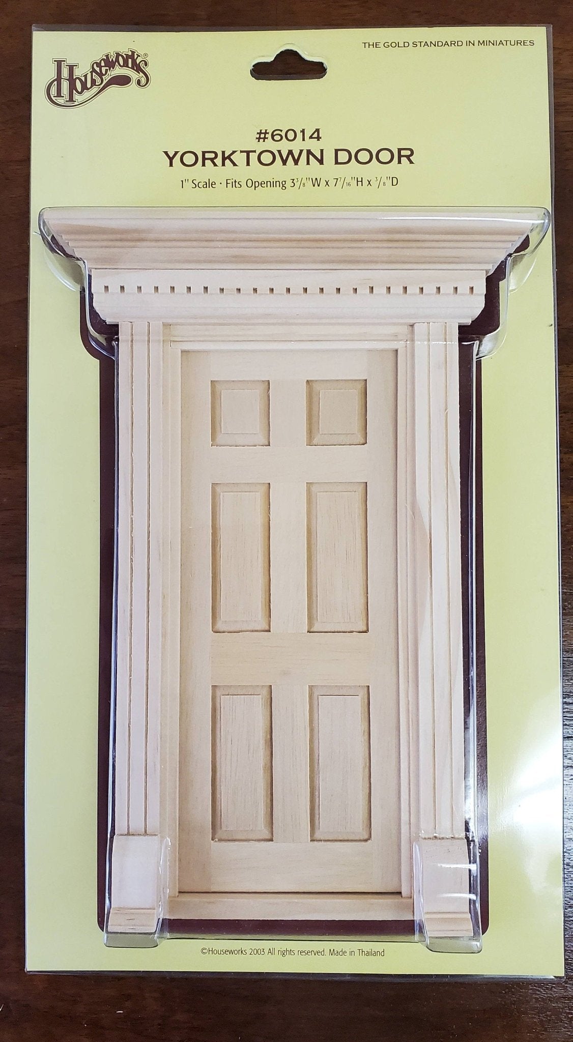 Dollhouse Miniature Door Yorktown 1:12 Scale Interior Exterior Houseworks 6014 - Miniature Crush