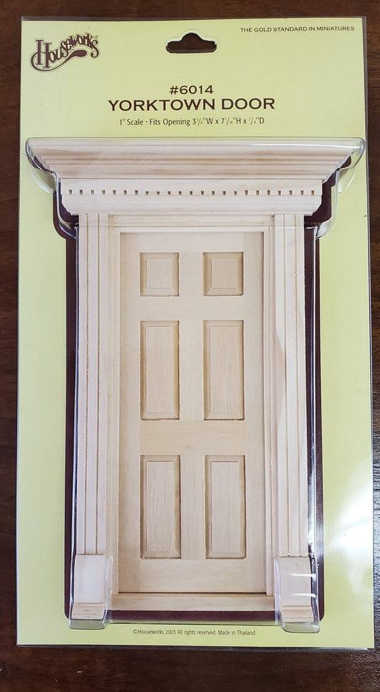 Dollhouse Miniature Door Yorktown 1:12 Scale Interior Exterior Houseworks 6014 - Miniature Crush