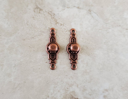 Dollhouse Miniature Doorknobs Handles Fancy Bronze 1 Set 1:12 Scale CLA05511 - Miniature Crush