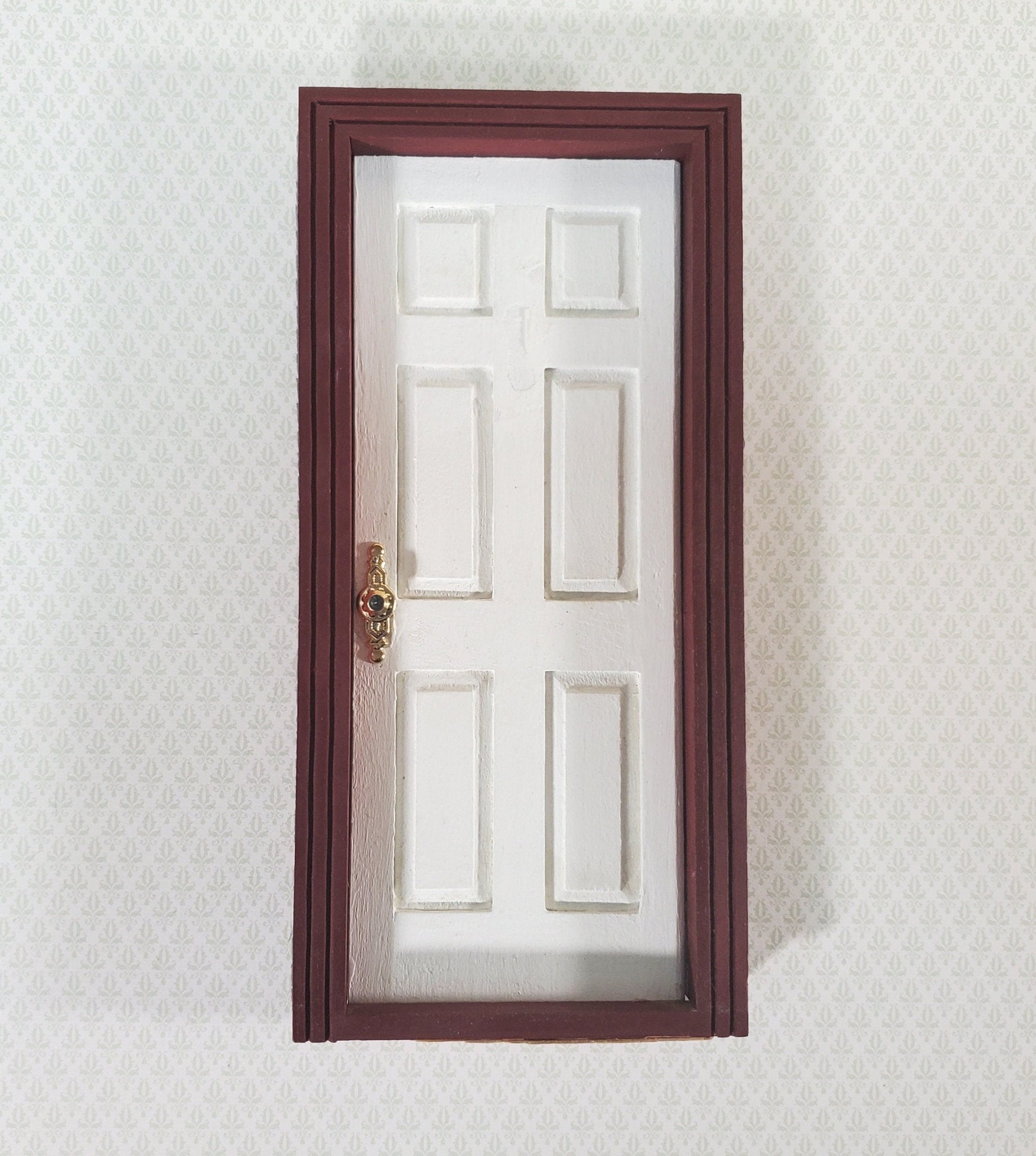 Dollhouse Miniature Doorknobs Handles Fancy Gold 1 Set 1:12 Scale CLA05510 - Miniature Crush