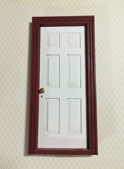 Dollhouse Miniature Doorknobs Round Gold with Keyhole 1:12 Scale 2 Sets - Miniature Crush