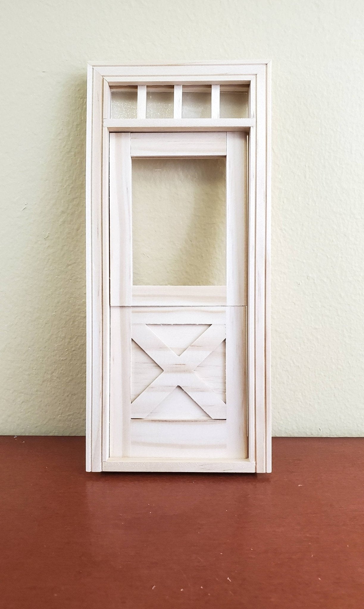 Dollhouse Miniature Exterior Door Crossbuck Dutch Door 1:12 Scale Houseworks #6009 - Miniature Crush