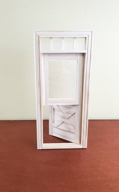 Dollhouse Miniature Exterior Door Crossbuck Dutch Door 1:12 Scale Houseworks #6009 - Miniature Crush