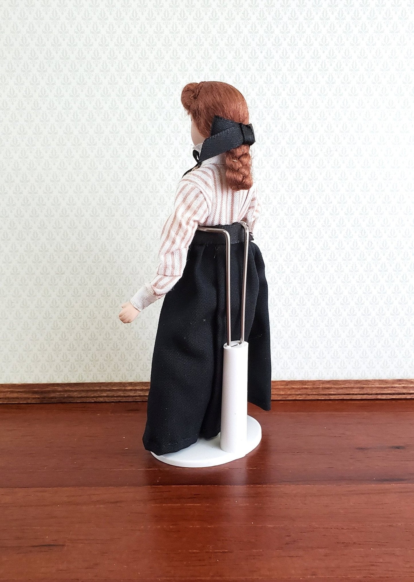 Dollhouse Miniature Female Doll Mom Mother Teacher Porcelain Poseable 1:12 Scale - Miniature Crush