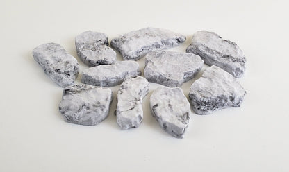 Dollhouse Miniature Fieldstone Cobblestone Gray by Andi Mini Brick & Stone 1:12 Scale 72 sq in AM0727 - Miniature Crush