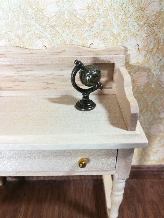 Dollhouse Miniature Globe Decorative Accessory Antique Bronze 1:12 Scale - Miniature Crush