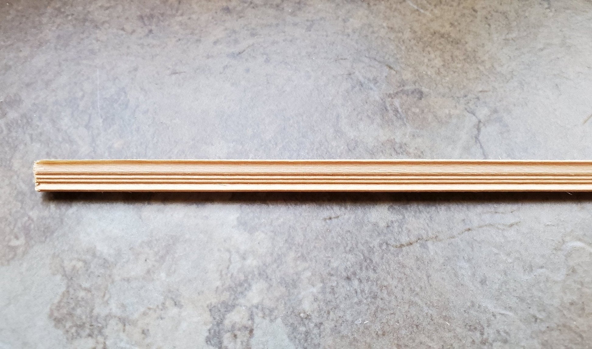 Dollhouse Miniature Half Scale Crown Cornice Molding Trim 3/16" wide x 18" long 1:24 Scale - Miniature Crush