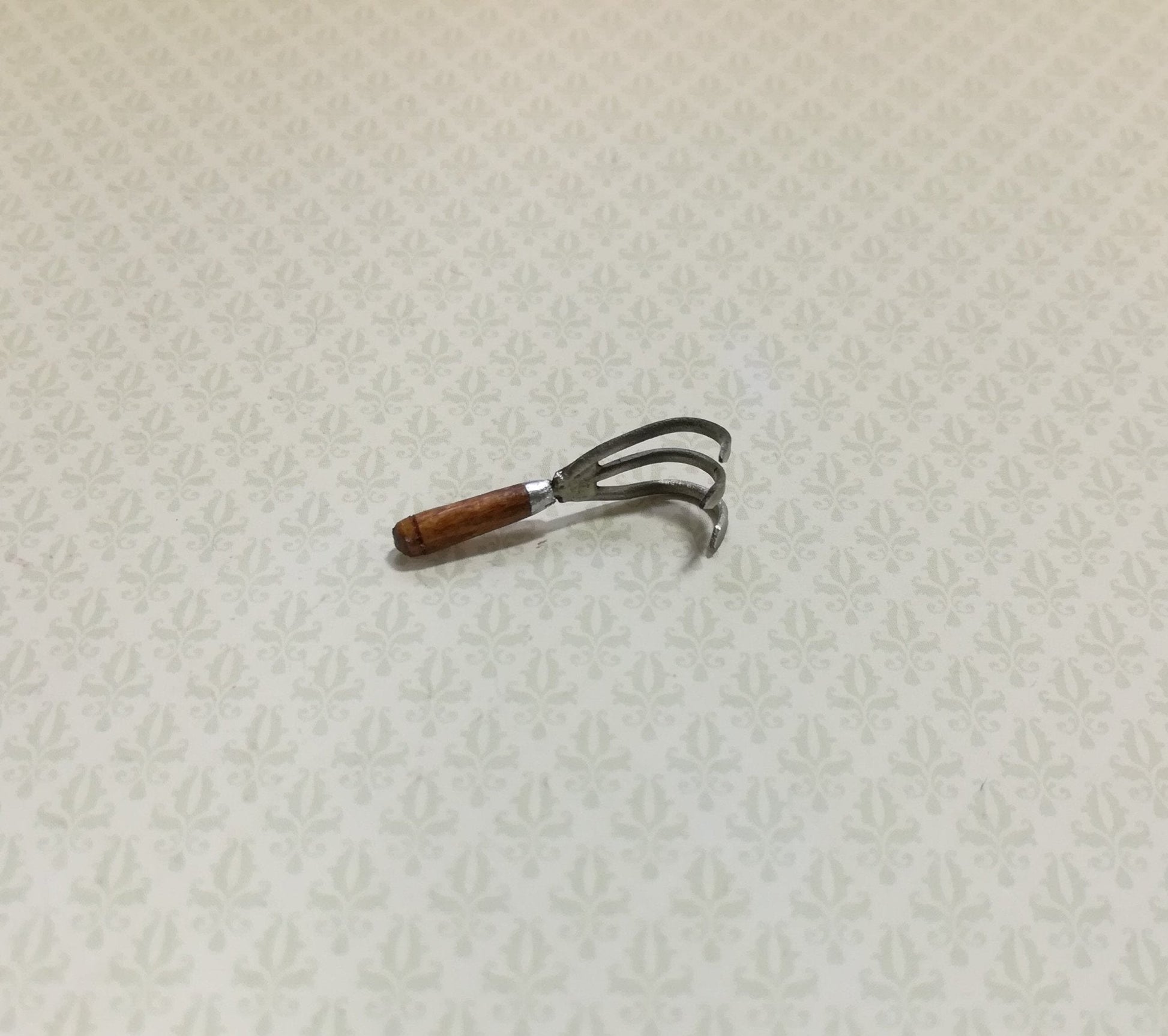 Dollhouse Miniature Hand Cultivator Sir Thomas Thumb 1:12 Scale Garden Tool Rake - Miniature Crush