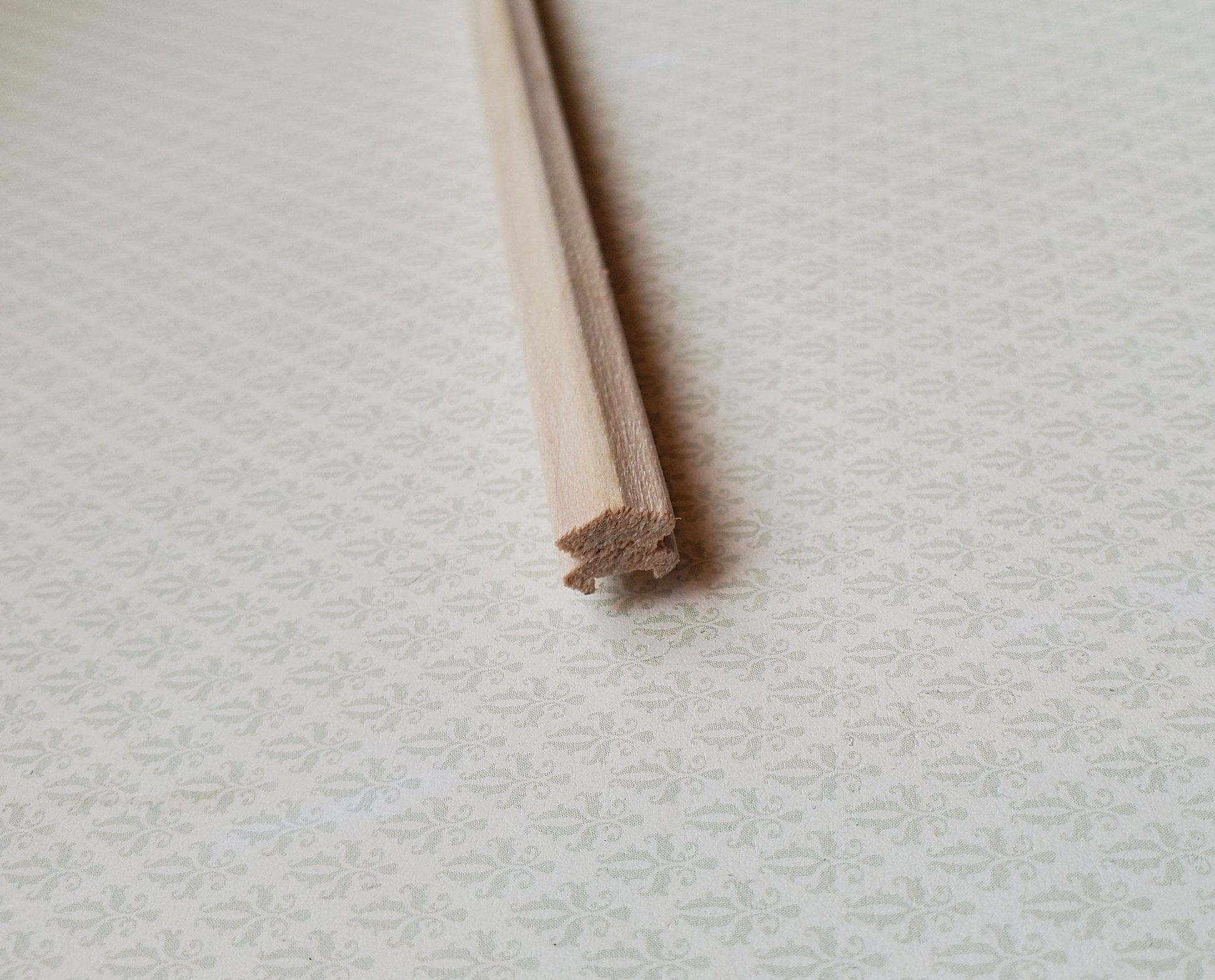 Dollhouse Miniature Handrail Banister for Stairs 3/8" w x 18" long 1:12 Scale HRB10 - Miniature Crush
