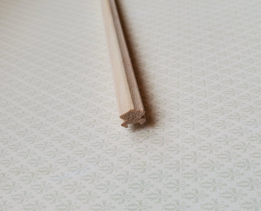 Dollhouse Miniature Handrail Banister for Stairs 3/8" w x 18" long 1:12 Scale HRB10 - Miniature Crush