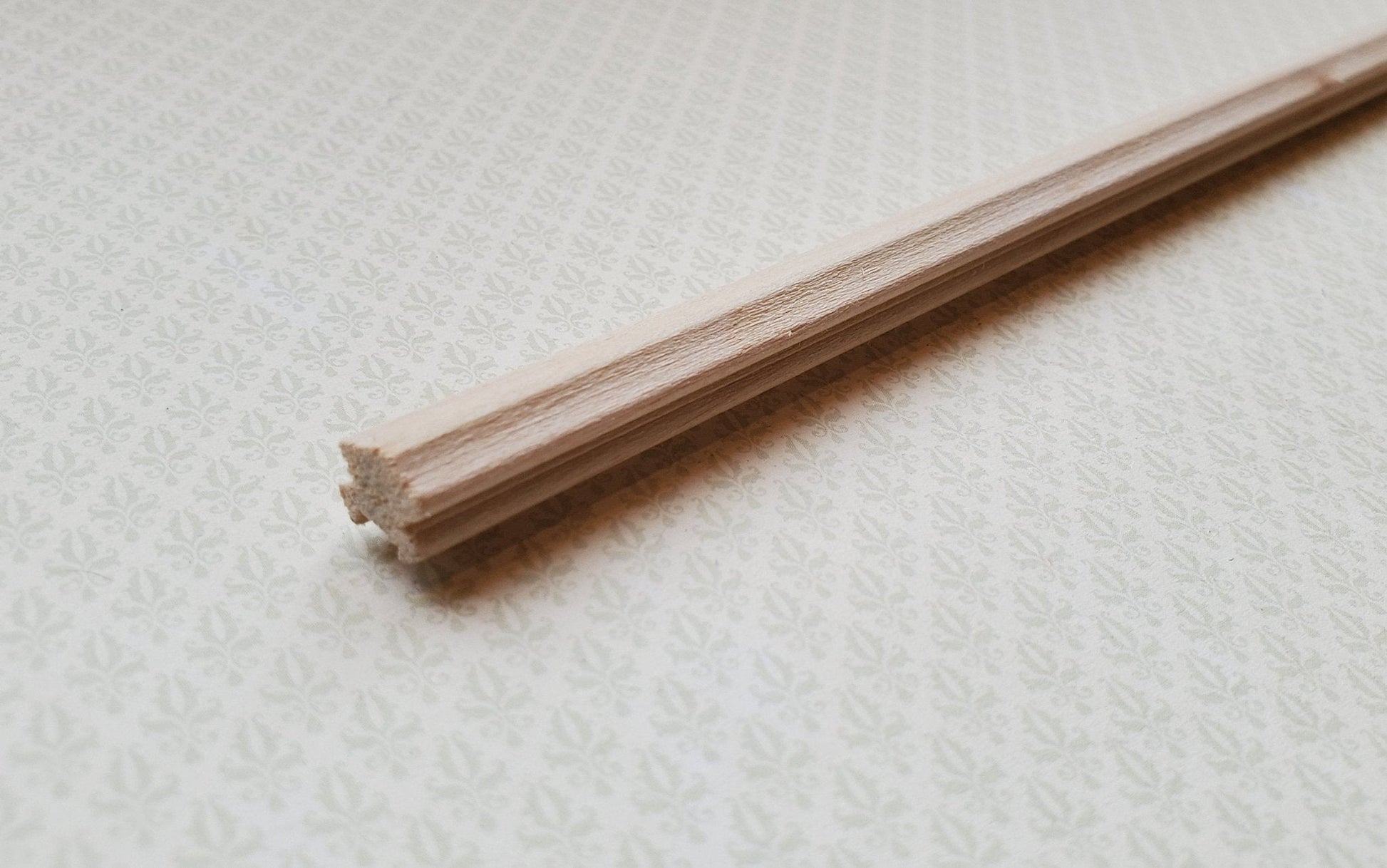 Dollhouse Miniature Handrail Banister for Stairs 3/8" w x 18" long 1:12 Scale HRB10 - Miniature Crush