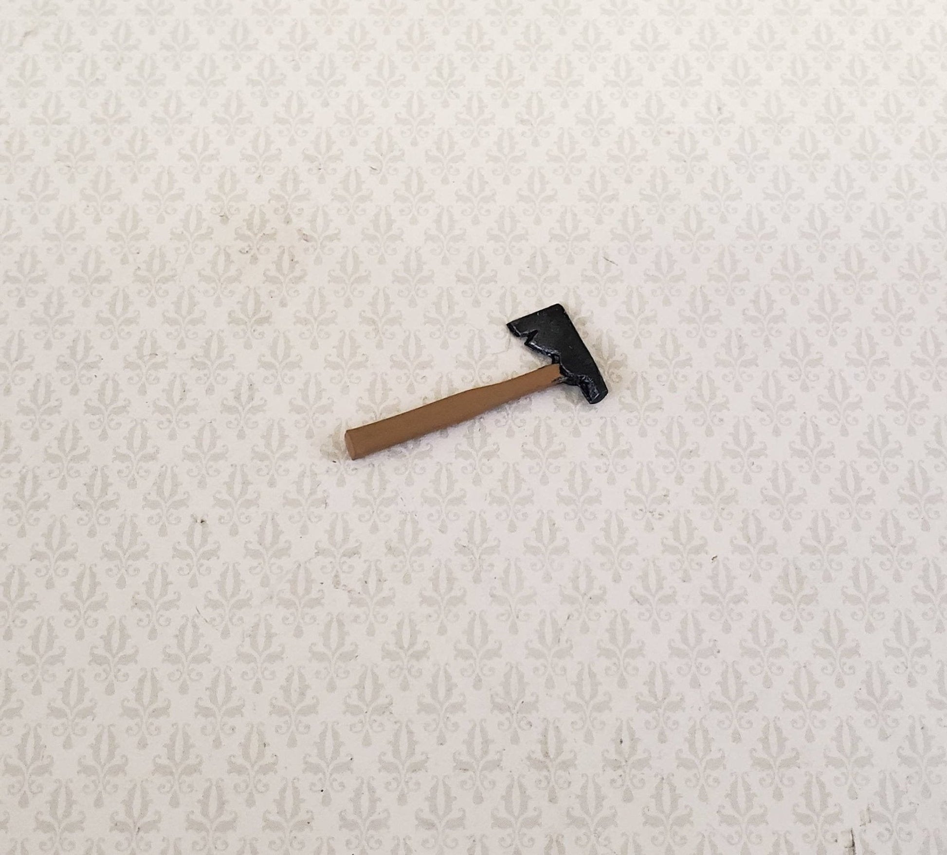 Dollhouse Miniature Hatchet Axe Tool 1:12 Scale Hand Painted Metal - Miniature Crush
