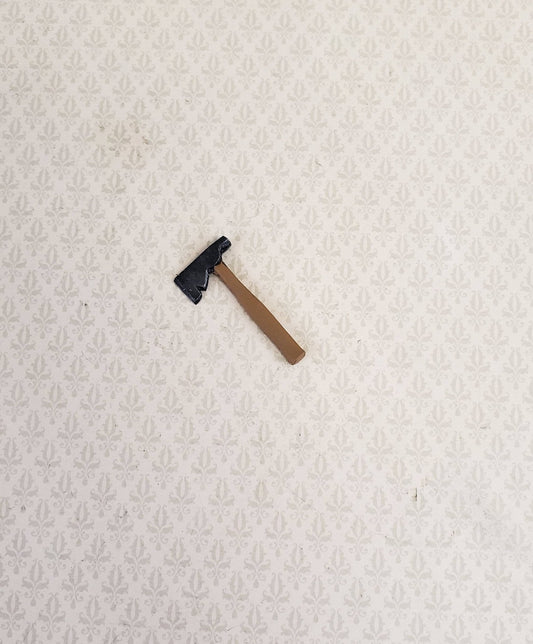 Dollhouse Miniature Hatchet Axe Tool 1:12 Scale Hand Painted Metal - Miniature Crush