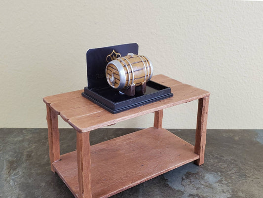 Dollhouse Miniature Keg with Tap Small 1:12 Scale Keg Beer or Wine Cask Reutter - Miniature Crush