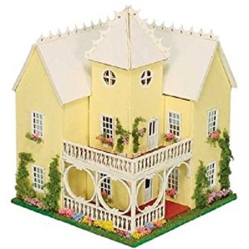 Dollhouse Miniature Kit 1:144 Scale Victorian Mansion Laser Cut Small House - Miniature Crush