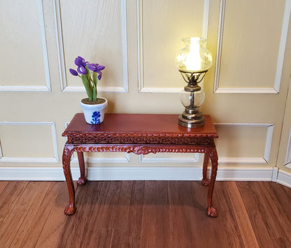 Dollhouse Miniature LED Battery Light Hurricane Oil Lamp 1:12 Scale Vintage Style - Miniature Crush