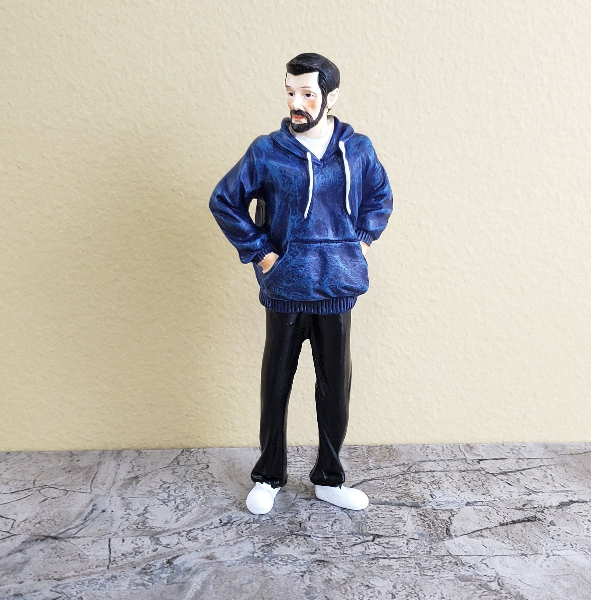 thumbnail image 2 of Melody Jane 1:12 Scale Dollhouse Father Figure - Porcelain Miniature Person For Dollhouse Scenes 2 of 11