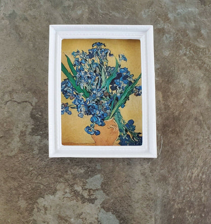 Dollhouse Miniature Picture Frame Large White for Paintings 1:12 Scale - Miniature Crush
