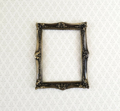 Dollhouse Miniature Picture Frame Metal Antique Bronze for Paintings 1:12 Scale - Miniature Crush
