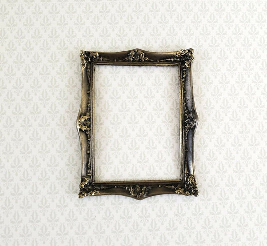 Dollhouse Miniature Picture Frame Metal Antique Bronze for Paintings 1:12 Scale - Miniature Crush