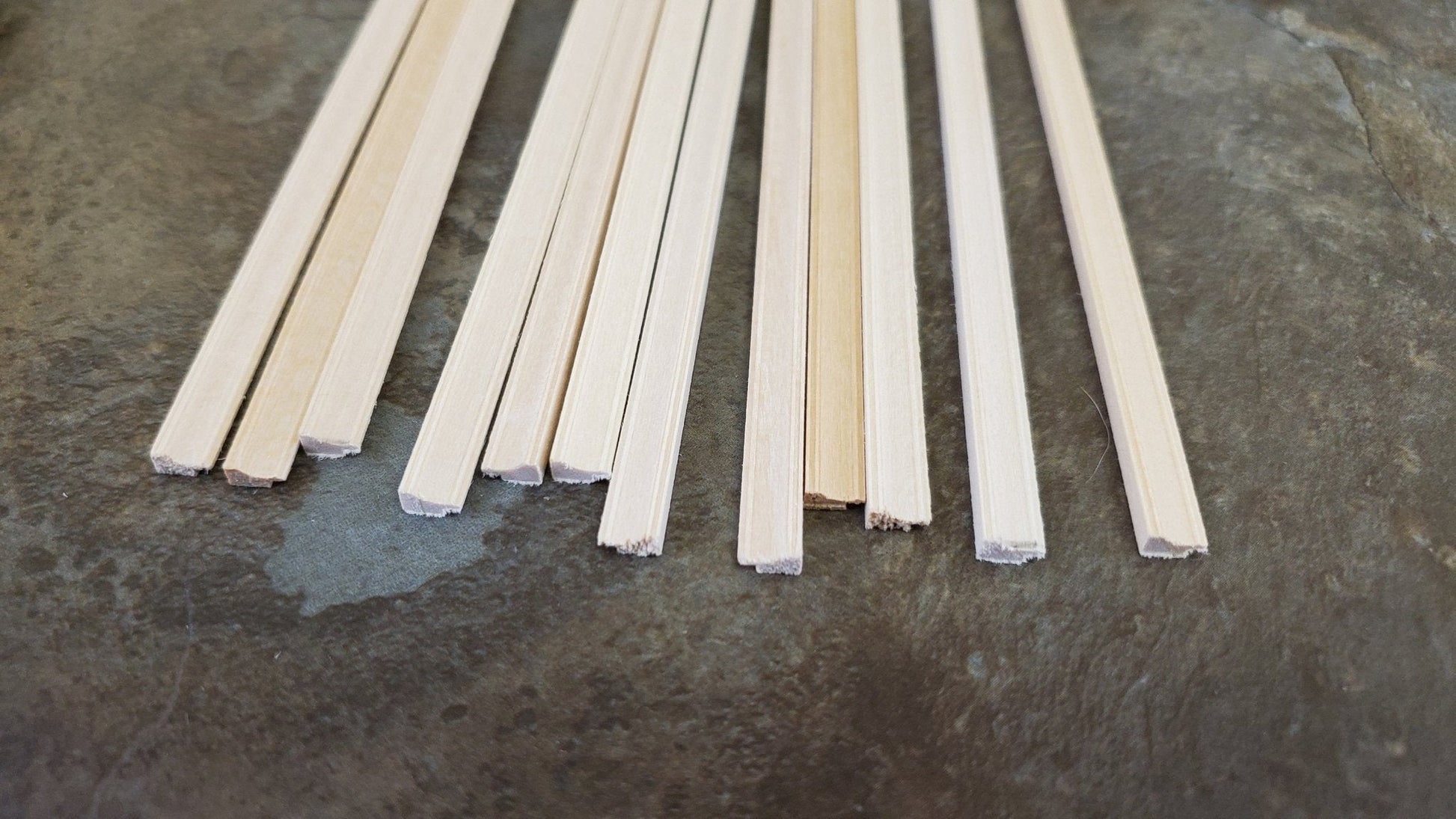 Dollhouse Miniature Picture Frame Trim 6" Pieces x12 or Chair Rail Molding 1:12 Scale Building - Miniature Crush