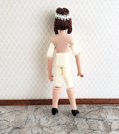 Dollhouse Miniature Porcelain Doll Undressed Female Mom Poseable 1:12 Scale - Miniature Crush