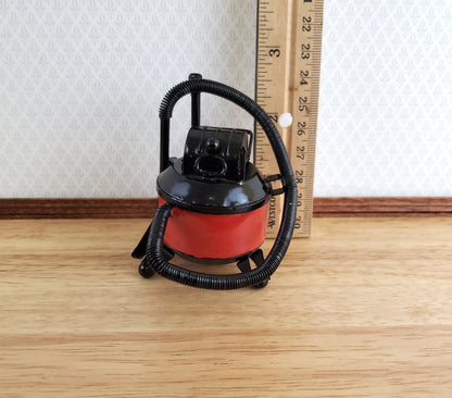 Dollhouse Miniature Shop Vac Vacuum (Large) Black & Red Metal 1:12 Scale Garage - Miniature Crush