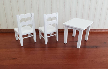 Dollhouse Miniature Small Table & Chairs Set Child Size 1:12 Scale Furniture - Miniature Crush