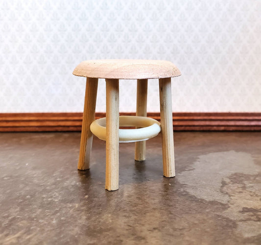 Dollhouse Miniature Step Stool Short Unfinished Wood 1:12 Scale Furniture 1 1/2" - Miniature Crush