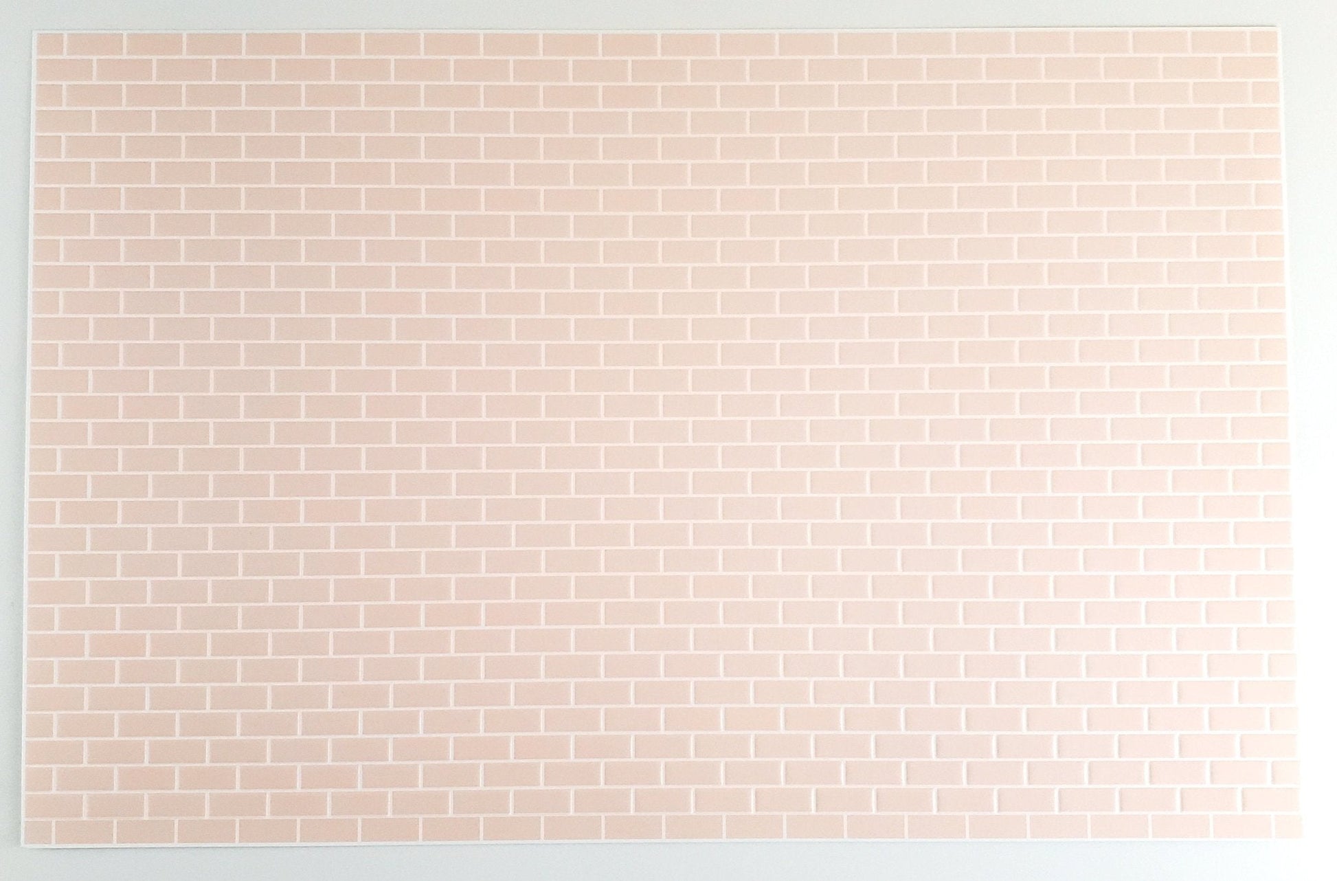 Dollhouse Miniature Subway Wall Tile Pink Embossed 1:12 Scale World Model - Miniature Crush