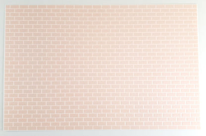 Dollhouse Miniature Subway Wall Tile Pink Embossed 1:12 Scale World Model - Miniature Crush