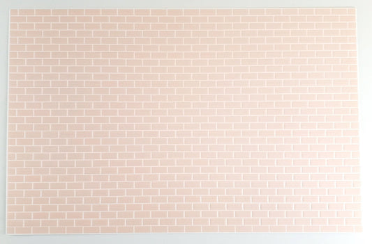 Dollhouse Miniature Subway Wall Tile Pink Embossed 1:12 Scale World Model - Miniature Crush