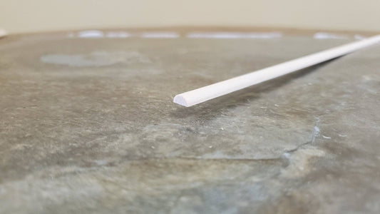 Dollhouse Miniature Trim Half Round Tiny Wood Strip 1/4" x 18" long 1:12 Scale - Miniature Crush