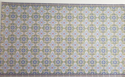 Dollhouse Miniature Wall or Floor Tiles Blues Greens Embossed 1:12 Scale World Model - Miniature Crush