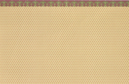 Dollhouse Miniature Wallpaper Brodnax Victorian Green Maroon "Medallion" 1:12 - Miniature Crush