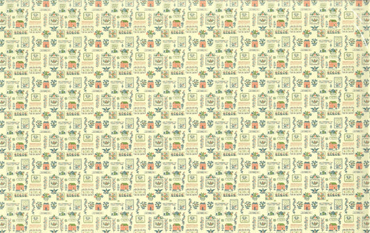 Dollhouse Miniature Wallpaper Kitchen "Mini Sampler" Federal Colonial Style 1:12 Scale - Miniature Crush