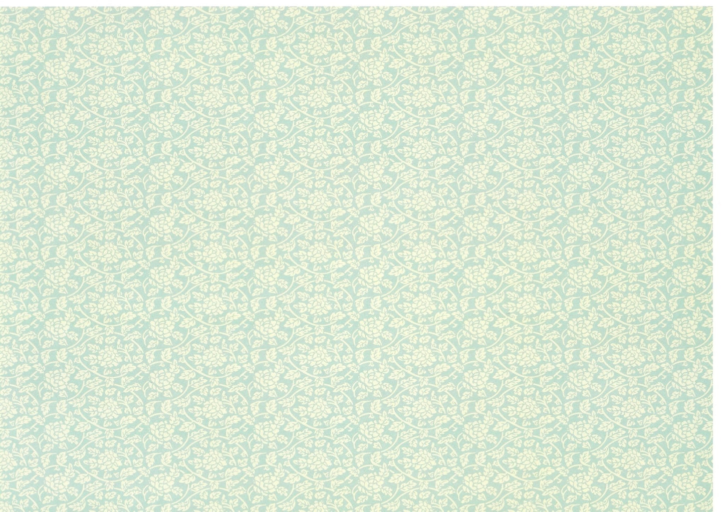 Dollhouse Miniature Wallpaper Pale Green & Cream "Tea Rose" Brodnax 1:12 Scale - Miniature Crush