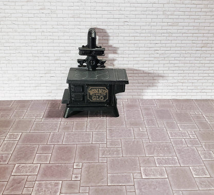 Dollhouse Miniature White Brick Weathered Aged Embossed Card 1:12 Scale Wallpaper - Miniature Crush