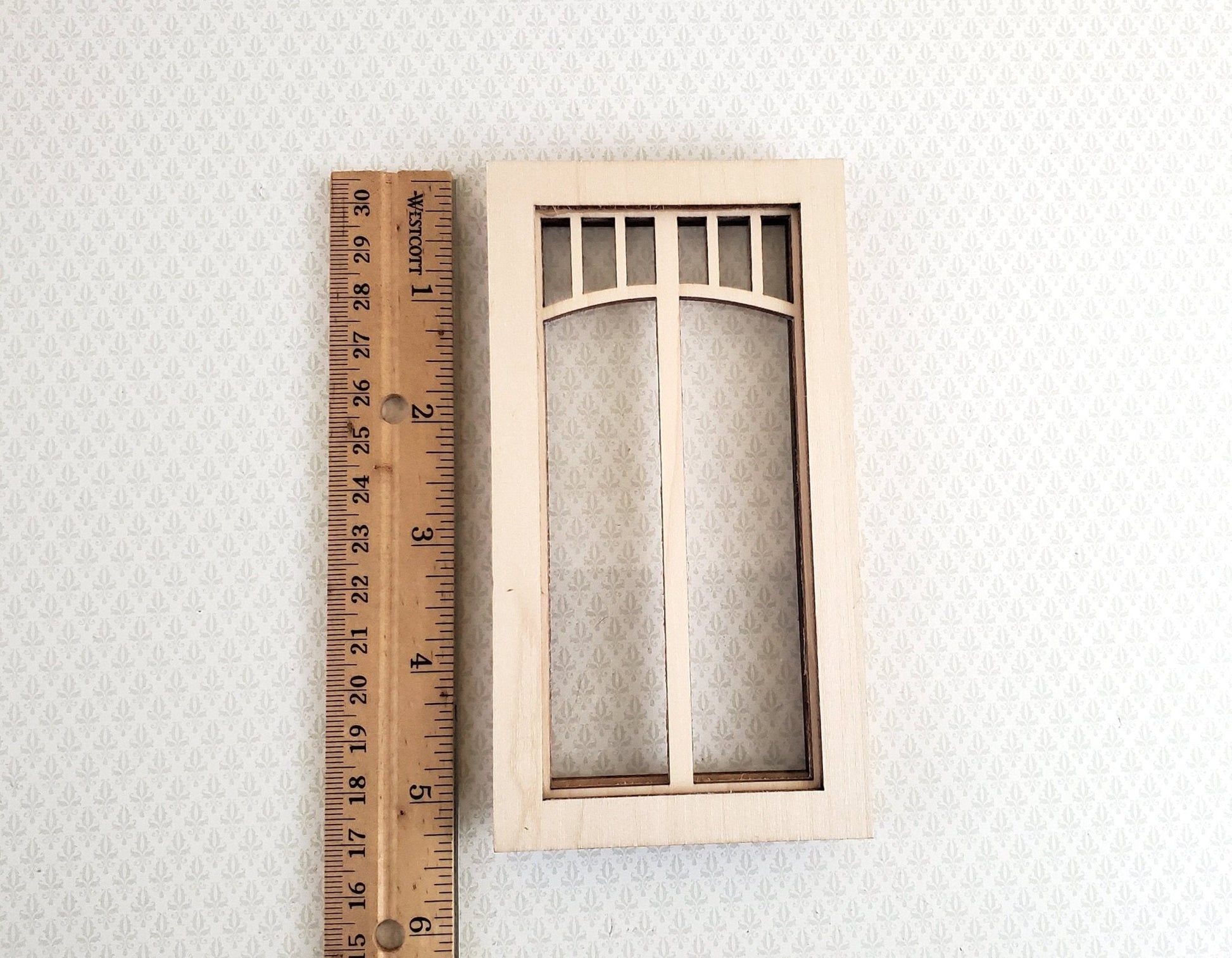 Dollhouse Miniature Window Craftsman Prairie Style 1:12 Scale Alessio 2199 - Miniature Crush