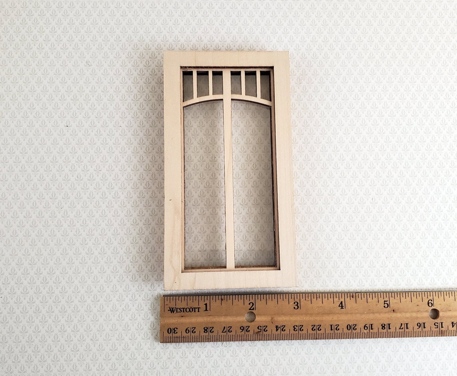 Dollhouse Miniature Window Craftsman Prairie Style 1:12 Scale Alessio 2199 - Miniature Crush