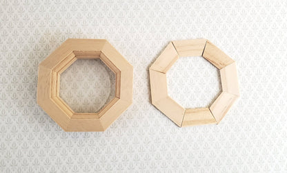 Dollhouse Miniature Window Octagon Small Wood with Acrylic 1:12 Scale Houseworks 5045 - Miniature Crush